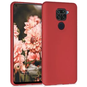 Microsonic Matte Silicone Xiaomi Redmi Note 9 Kırmızı Cep Telefonu Kılıfı