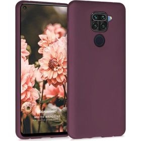 Microsonic Matte Silicone Xiaomi Redmi Note 9 Mor Cep Telefonu Kılıfı