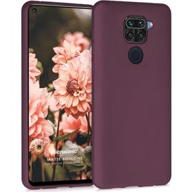 Microsonic Matte Silicone Xiaomi Redmi Note 9 Mor Cep Telefonu Kılıfı