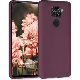 Microsonic Matte Silicone Xiaomi Redmi Note 9 Mor Cep Telefonu Kılıfı