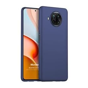 Microsonic Matte Silicone Xiaomi Redmi Note 9 Pro 5G Lacivert Cep Telefonu Kılıfı