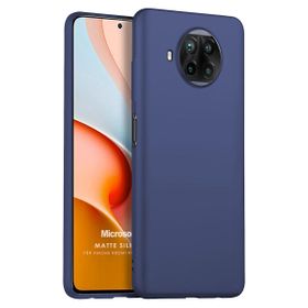 Microsonic Matte Silicone Xiaomi Redmi Note 9 Pro 5G Lacivert Cep Telefonu Kılıfı