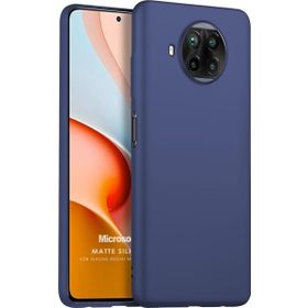 Microsonic Matte Silicone Xiaomi Redmi Note 9 Pro 5G Lacivert Cep Telefonu Kılıfı