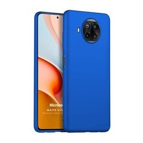 Microsonic Matte Silicone Xiaomi Redmi Note 9 Pro 5G Mavi Cep Telefonu Kılıfı