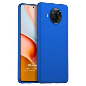 Microsonic Matte Silicone Xiaomi Redmi Note 9 Pro 5G Mavi Cep Telefonu Kılıfı