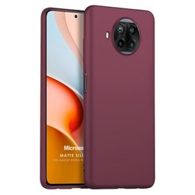 Microsonic Matte Silicone Xiaomi Redmi Note 9 Pro 5G Mor Cep Telefonu Kılıfı