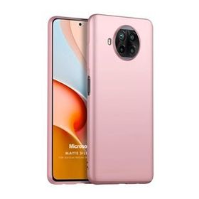 Microsonic Matte Silicone Xiaomi Redmi Note 9 Pro 5G Rose Gold Cep Telefonu Kılıfı