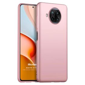 Microsonic Matte Silicone Xiaomi Redmi Note 9 Pro 5G Rose Gold Cep Telefonu Kılıfı
