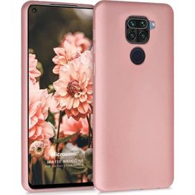 Microsonic Matte Silicone Xiaomi Redmi Note 9 Rose Gold Cep Telefonu Kılıfı