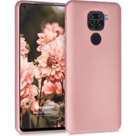 Microsonic Matte Silicone Xiaomi Redmi Note 9 Rose Gold Cep Telefonu Kılıfı
