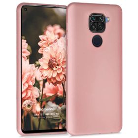 Microsonic Matte Silicone Xiaomi Redmi Note 9 Rose Gold Cep Telefonu Kılıfı