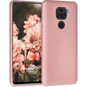 Microsonic Matte Silicone Xiaomi Redmi Note 9 Rose Gold Cep Telefonu Kılıfı