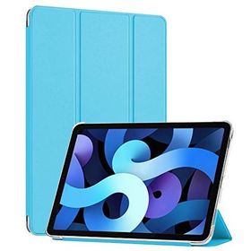 Microsonic Mavi Apple Ipad Air 5.Nesil 2022 A2588-A2589-A2591 Slim Translucent Back Smart Cover Kılıf