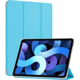 Microsonic Mavi Apple Ipad Air 5.Nesil 2022 A2588-A2589-A2591 Slim Translucent Back Smart Cover Kılıf