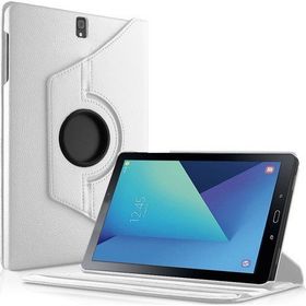 Microsonic Microsonic Samsung Galaxy Tab S3 9.7inç T820/T825 360 Dönerli Stand Deri Beyaz Kılıf