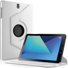 Microsonic Microsonic Samsung Galaxy Tab S3 9.7inç T820/T825 360 Dönerli Stand Deri Beyaz Kılıf