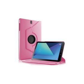 Microsonic Microsonic Samsung Galaxy Tab S3 9.7inç T820/T825 360 Dönerli Stand Deri Pembe Kılıf