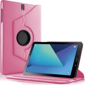 Microsonic Microsonic Samsung Galaxy Tab S3 9.7inç T820/T825 360 Dönerli Stand Deri Pembe Kılıf