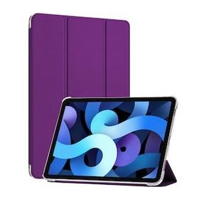 Microsonic Mor Apple Ipad Air 5.Nesil 2022 (A2588-A2589-A2591) Slim Translucent Back Smart Cover Kılıf