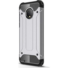 Microsonic Motorola Moto G6 Rugged Armor Gümüş Kılıf