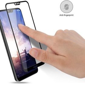 Microsonic Nokia X6 Tam Kaplayan Temperli Kırılmaz Cam Film Siyah Cep Telefonu Ekran Koruyucusu