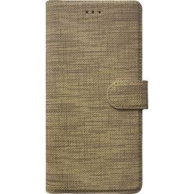 Microsonic Omix X300 Fabric Book Wallet Gold Cep Telefonu Kılıfı