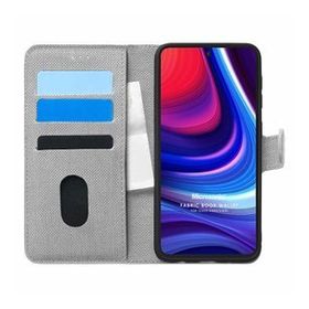 Microsonic Omix X300 Fabric Book Wallet Gri Cep Telefonu Kılıfı