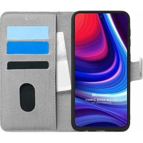 Microsonic Omix X300 Fabric Book Wallet Gri Cep Telefonu Kılıfı