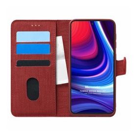 Microsonic Omix X300 Fabric Book Wallet Kırmızı Cep Telefonu Kılıfı