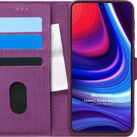 Microsonic Omix X300 Fabric Book Wallet Mor Cep Telefonu Kılıfı