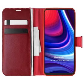 Microsonic Omix X500 Delux Leather Wallet Kırmızı Cep Telefonu Kılıfı