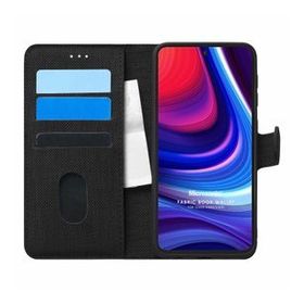 Microsonic Omix X500 Fabric Book Wallet Siyah Cep Telefonu Kılıfı