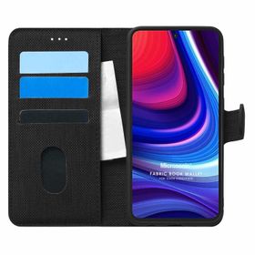 Microsonic Omix X500 Fabric Book Wallet Siyah Cep Telefonu Kılıfı