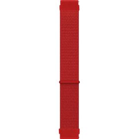 Microsonic One Plus Watch Hasırlı Woven Sport Loop Kırmızı Kordon