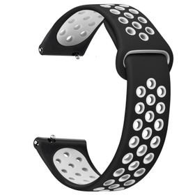 Microsonic One Plus Watch Rainbow Gently Band Beyaz Siyah Kordon