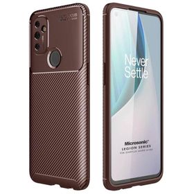 Microsonic OnePlus Nord N100 Legion Series Kahverengi Cep Telefonu Kılıfı