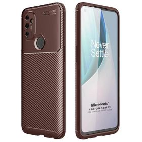 Microsonic OnePlus Nord N100 Legion Series Kahverengi Cep Telefonu Kılıfı