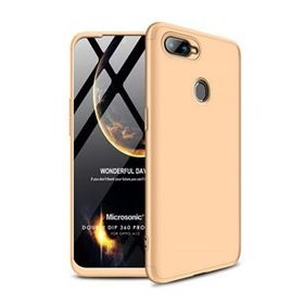 Microsonic Oppo A12 Double Dip 360 Protective Gold Cep Telefonu Kılıfı