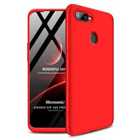 Microsonic Oppo A12 Double Dip 360 Protective Kırmızı Cep Telefonu Kılıfı