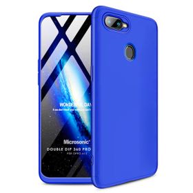 Microsonic Oppo A12 Double Dip 360 Protective Mavi Cep Telefonu Kılıfı