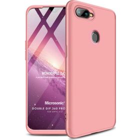 Microsonic Oppo A12 Double Dip 360 Protective Rose Gold Cep Telefonu Kılıfı