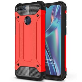 Microsonic Oppo A12 Rugged Armor Kırmızı Cep Telefonu Kılıfı