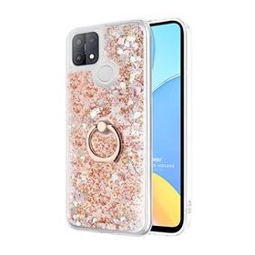 Microsonic Oppo A15 Glitter Liquid Holder Gold Cep Telefonu Kılıfı