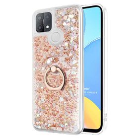 Microsonic Oppo A15 Glitter Liquid Holder Gold Cep Telefonu Kılıfı