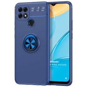 Microsonic Oppo A15 Kickstand Ring Holder Lacivert Cep Telefonu Kılıfı