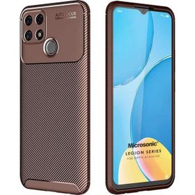 Microsonic Oppo A15 Legion Series Kahverengi Cep Telefonu Kılıfı