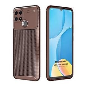 Microsonic Oppo A15 Legion Series Kahverengi Cep Telefonu Kılıfı