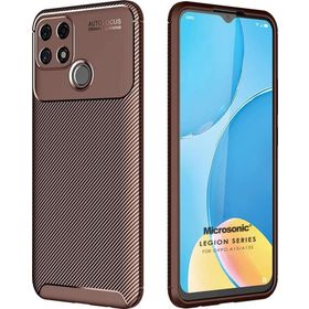 Microsonic Oppo A15 Legion Series Kahverengi Cep Telefonu Kılıfı