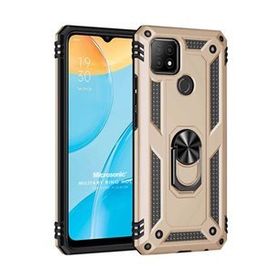 Microsonic Oppo A15 Military Ring Holder Gold Cep Telefonu Kılıfı