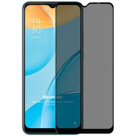 Microsonic Oppo A15 Privacy 5D Gizlilik Filtreli Siyah Cam Ekran Koruyucu